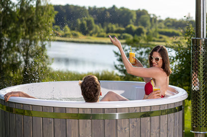 Deluxe Wood Fired Hot Tub Spa