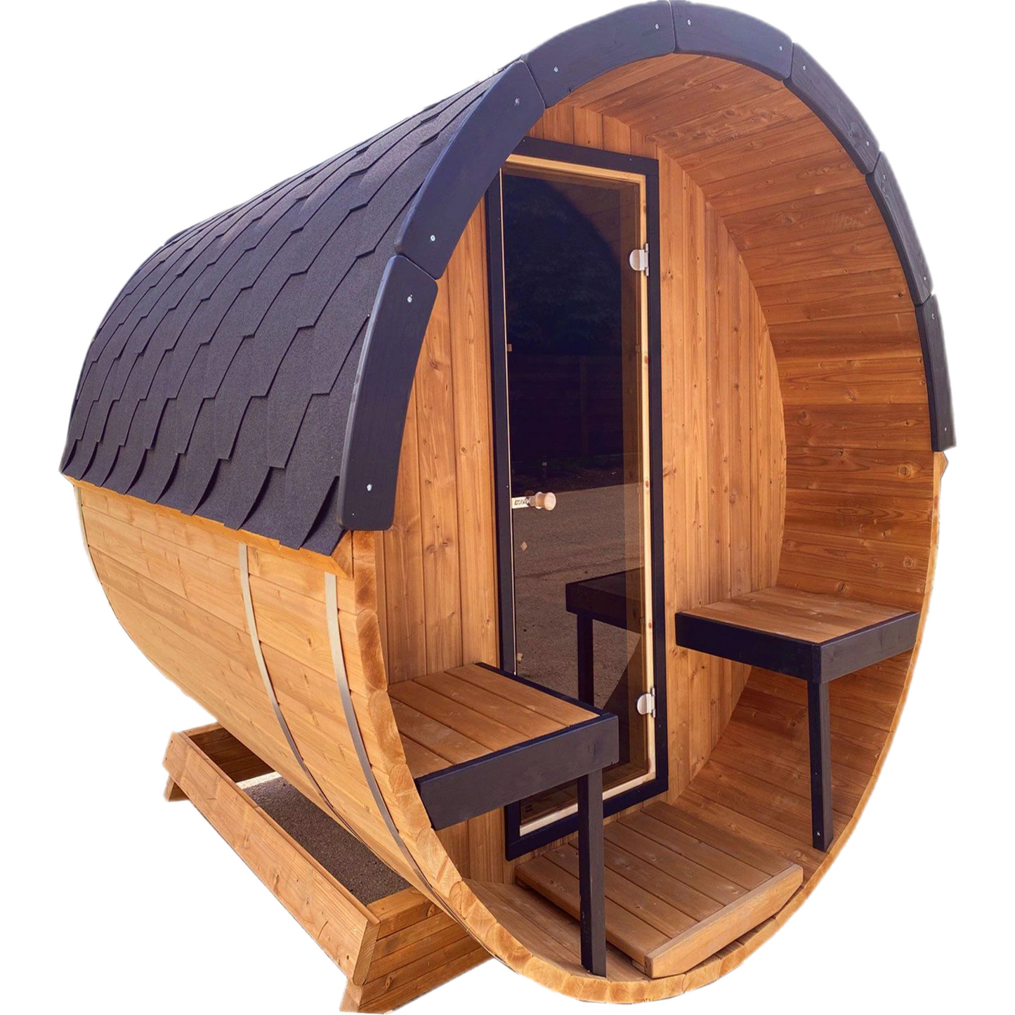 Barrel 3m Full Wood Outdoor Sauna