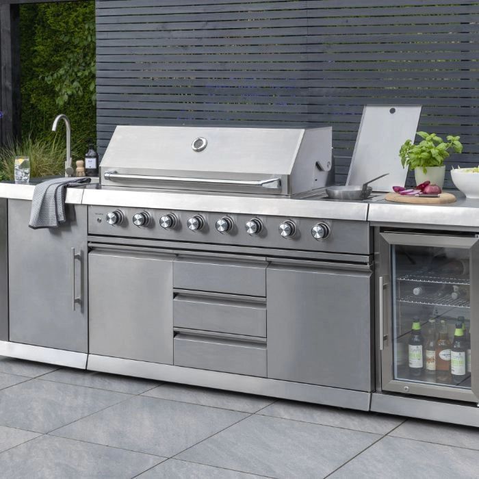 Absolute Pro Premium Outdoor Gas Kitchen XL with Fridge & Sink